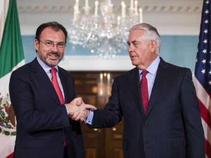 El canciller Videgaray se muestra en Washington optimista pese a los ataques del presidente de EEUU