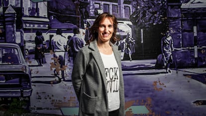 Mónica García, candidata a la Comunidad de Madrid por Más Madrid, el martes.