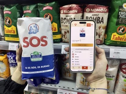 La comparación del precio de un kilo de arroz en la aplicación SoySuper.