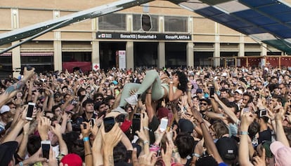Un moment de l'actuació del grup Princess Nokia al Sónar d'enguany.