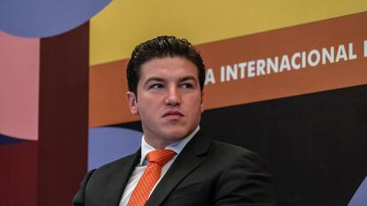Samuel García, gobernador del Estado de Nuevo León, en la Feria Internacional del Libro de Guadalajara 2023, el 25 de noviembre de 2023.