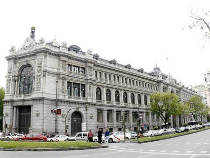 Vista de la fachada del Banco de España. EFE/Zipi/Archivo