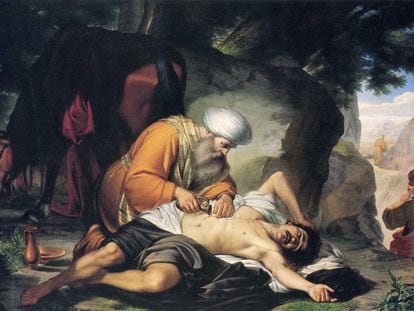 'La parábola del buen samaritano', obra del artista italiano Giacomo Conti.
