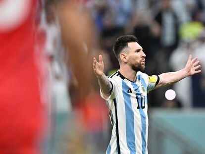 Leo Messi, durante el Mundial de Qatar.