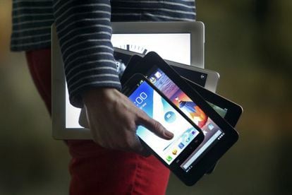 Del iPad de 9,7 pulgadas a un móvil de 5,5.