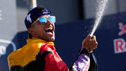 Jorge Martin celebrando este domingo su victoria en el GP de San Marino.