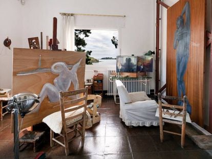 Interior de la casa de Salvador Dalí a Port LLigat.