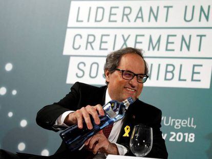 El president de la Generalitat, Quim Torra, a Lleida.