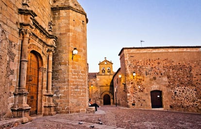 La plaza de San Mateo, en Cáceres.