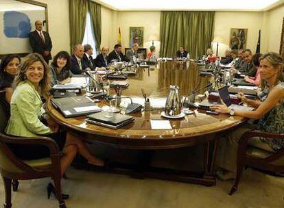 Reunión del Consejo de Ministros celebrado ayer en La Moncloa.