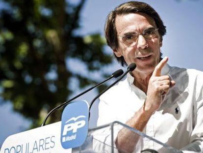 El presidente de honor del PP, José María Aznar.