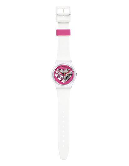 Los relojes más románticos del mercado siempre vienen de la mano de Swatch, que cada año diseña un modelo especial para San Valentín. El de este año se llama 'Estoy loco por ti' y cuesta 55 euros.