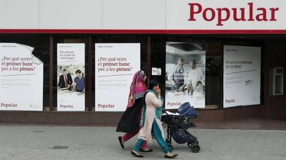 Oficina del Banco Popular en Barcelona.