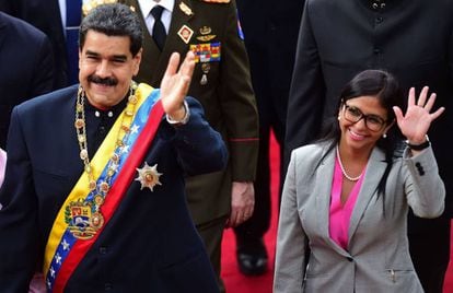 Nicolás Maduro y Delcy Rodriguez, en agosto pasado.