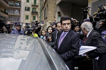 El ex presidente de Baleares Jaume Matas, a su salida de los juzgados de Palma de Mallorca.