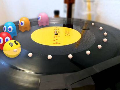 Pac-Man llega a la realidad aumentada de Google.