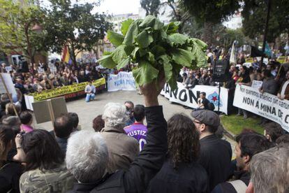 Protesta contra la mina 