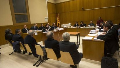 Moment del judici als responsables de la Fundaci&oacute; Catalunya i Territori.