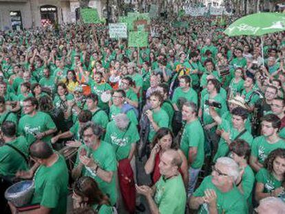 Manifestaci&oacute;n del domingo en Palma contra la pol&iacute;tica educativa.