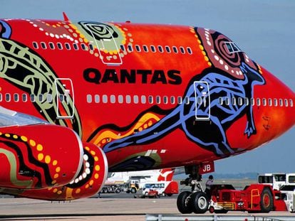 Un avión de Qantas.