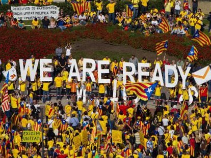 Manifestación por la consulta del 19 de octubre.