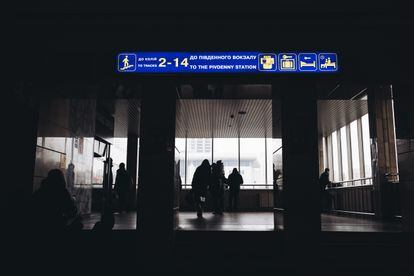 Interior de la estación de tren de Kiev, el pasado 3 de marzo.