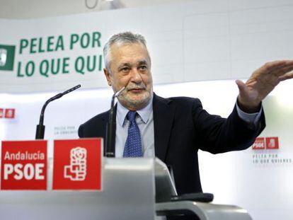 El secretario general del PSOE-A, Jos&eacute; Antonio Gri&ntilde;&aacute;n,.