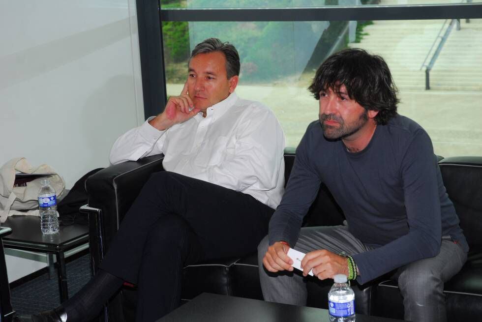 El CEO de Lendix España, Grégoire de Lestapis (izquierda); y Juan Carlos Muñoz, director de marketing digital y CRM de Volvo España.