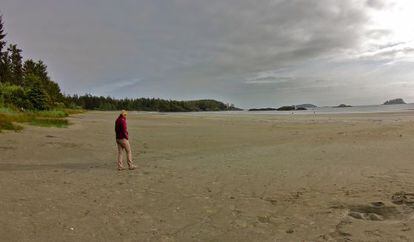 El amplio arenal de la playa de Mackenzie.