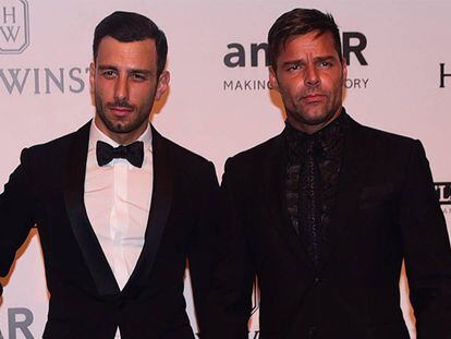 Ricky Martin y Jwan Yosef, en abril en Sao Paulo.