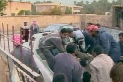 Imagen del vídeo grabado por un estudiante iraquí de Periodismo tras la matanza ocurrida en Haditha.