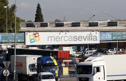 Vista de la entrada de Mercasevilla.