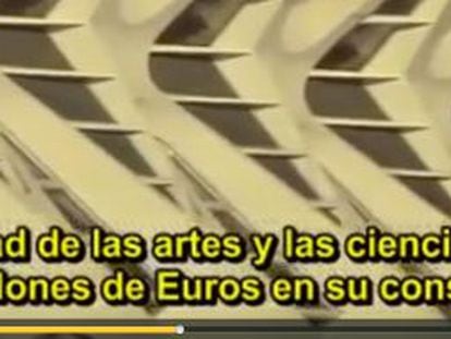 La ciudad de las Artes y las Ciencias de Valencia en una imagen del documental de la BBC "La gran quiebra española".
