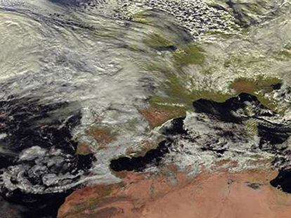 Imagen del satélite Meteosat para la Agencia Estatal de Meteorología (Aemet), donde se observa la borrasca Ana.