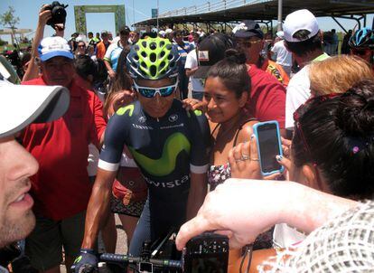 Nairo Quintana, tras una etapa del Tour de San Luis.