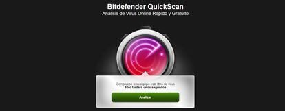 Con sólo instalar una extensión en tu navegador web de forma temporal, QuickScan de Bitdefender ejecuta en tu ordenador un rápido análisis en busca de virus y otras formas de malware en tu ordenador.