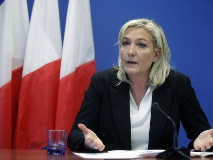 La presidenta del Frente Nacional, Marine Le Pen, el pasado enero.