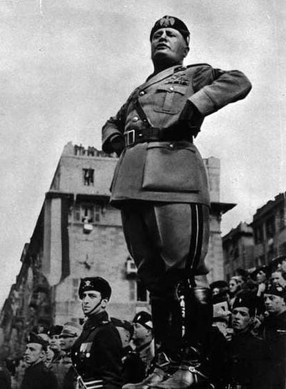 El dictador italiano Benito Mussolini, en una foto de 1938.