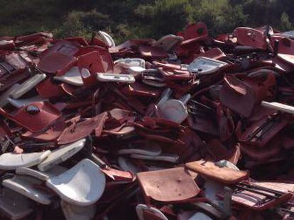 Indumental Recycling reciclar&aacute; 90 toneladas de butacas del viejo San Mam&eacute;s.