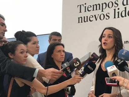 La l&iacute;der de Ciudadanos en Catalu&ntilde;a, In&eacute;s Arrimadas. 