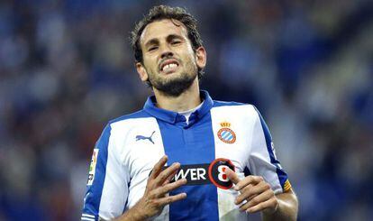 Stuani lamenta una ocasión fallada.
