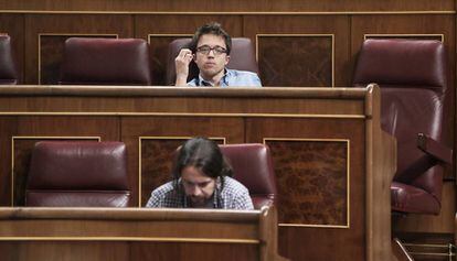 Errejón e Iglesias en el Congreso (2017).
