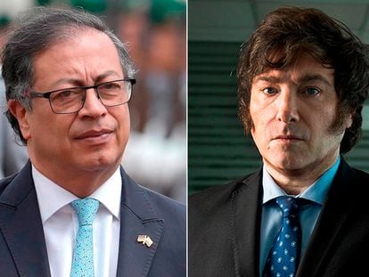 Gustavo Petro y Javier Milei.