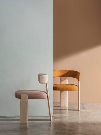 Õru seats, inspired by the aesthetics of the seventies.