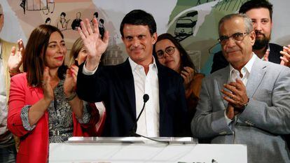 Manuel Valls comparece para valorar los resultados de las elecciones.