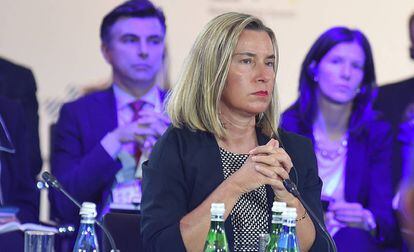La jefa de la diplomacia europea, Federica Mogherini, durante un acto en Poznan, Polonia, la semana pasada.