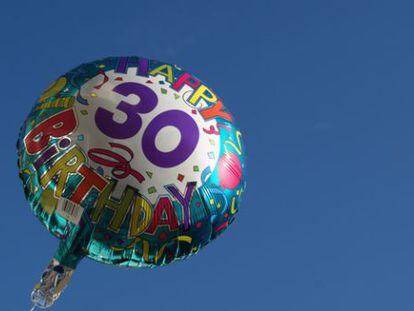 Globo de treinta cumplea&ntilde;os. 