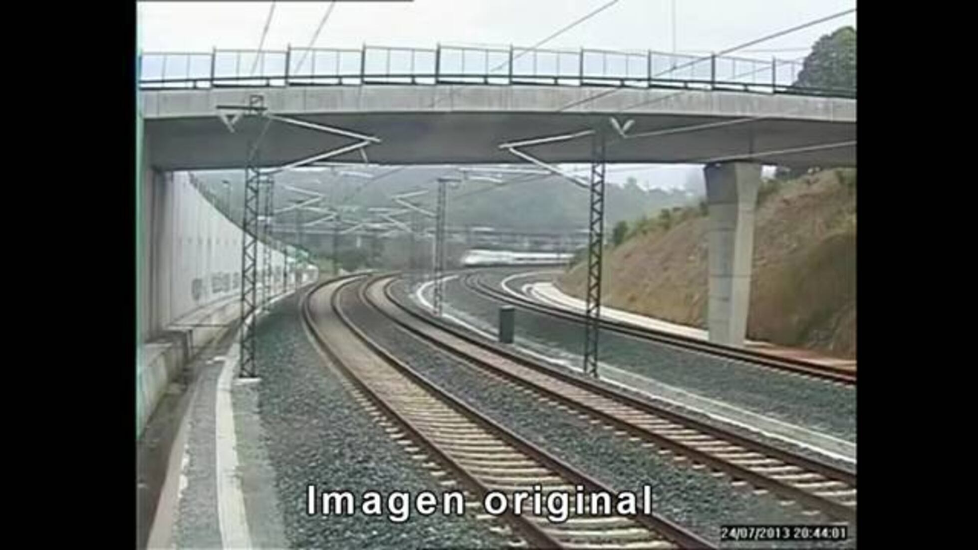 As descarril el tren de Santiago