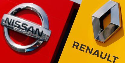 Logo de los fabricantes Nissan y Renault, que forman parte del mismo grupo automovilístico.