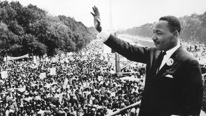 Martin Luther King, en 1963, en Washington DC.